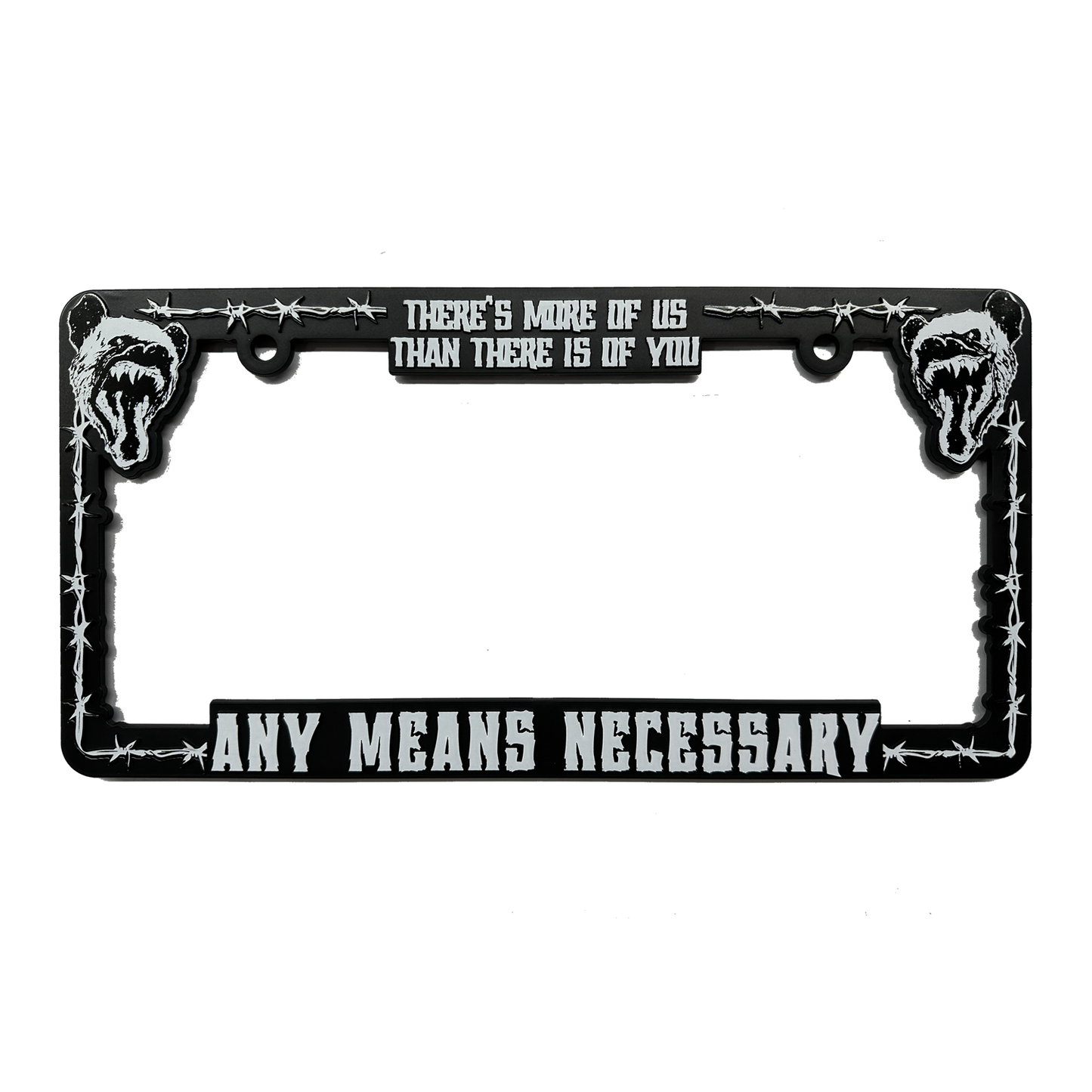 More of Us License Plate Holder